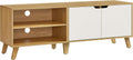 Meuble TV VASAGLE 140x40x50cm, 60 pouces, réglable, 140 × 40 × 50cm, 2 Portes, 2 étagères, Étagères Réglables