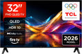 TCL 32V5D Téléviseur, éclairage LED, HDR10, 32' Full HD, AirPlay 2, Direct LED, Design métallique sans Bordure, QLED, Fire TV