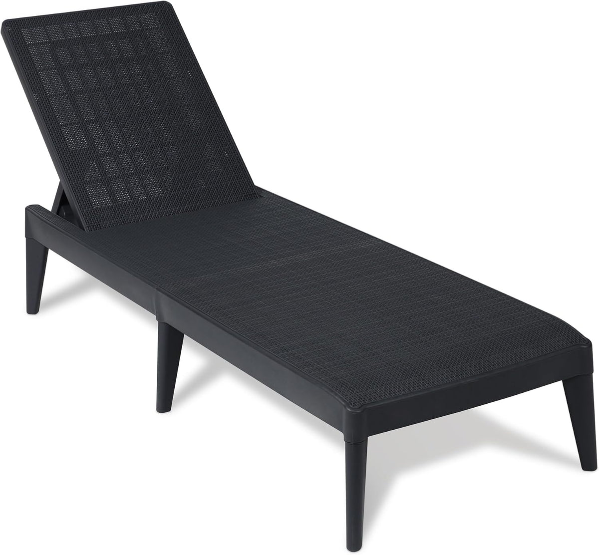 Bain de soleil, réglable, pour extérieur, TOOMAX, avec Dossier réglable, Sirolo Chaise Longue Couleur Anthracite Effet rotin