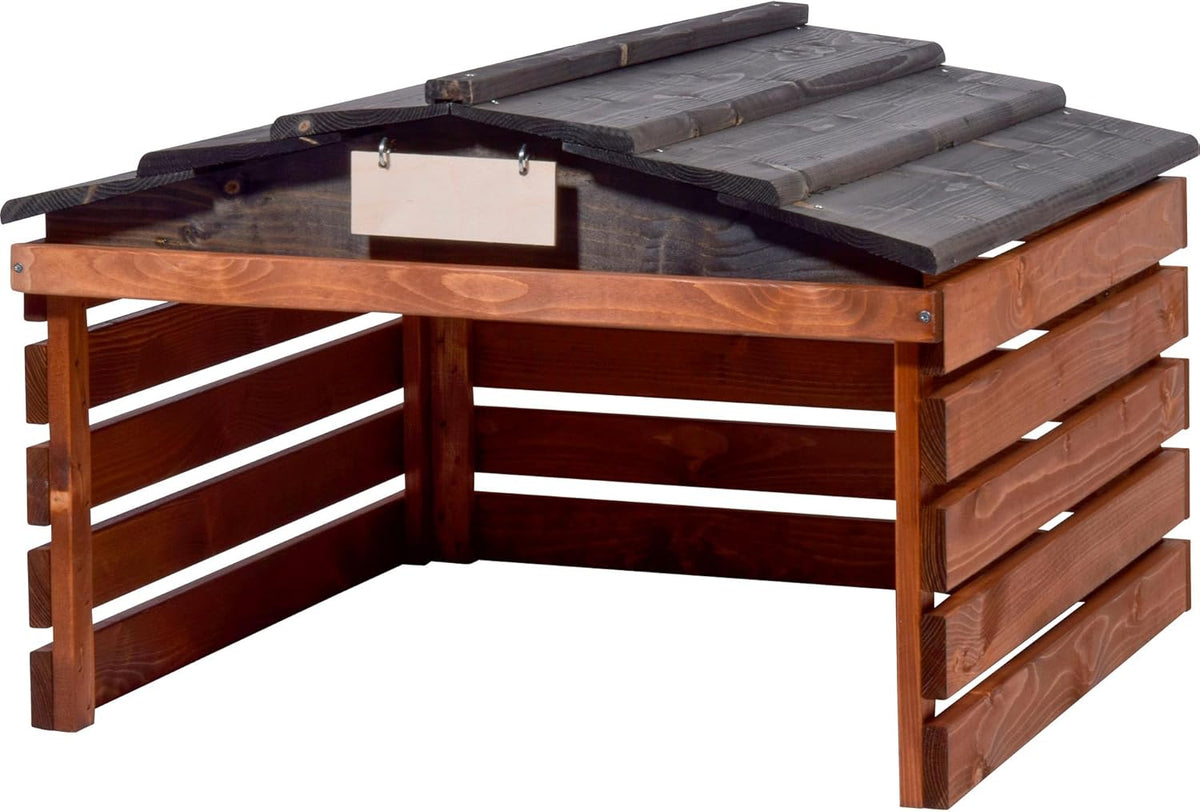 dobar Tondeuse, 78, 5 × 74 × 52, 5 cm, avec Panneau Personnalisable, abri pour Robot à Gazon, 71 × 66 × 35 cm, 71 × 66 cm, 65 × 35 cm