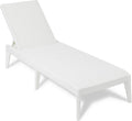 Fauteuil, réglable, pour extérieur, TOOMAX, avec dossier réglable, Sirolo Chaise longue blanche effet rotin, terrasse et piscine