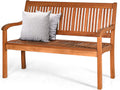 Banc, 126 × 63 × 91 cm, jardin, Generisch, 320 kg, Charge maximale: 320 kg, En eucalyptus, balcon, Naturel