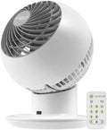 Ventilateur de table Iris Ohyama, télécommande, 5 vitesses, IRIS Woozoo Globe Ventilateur oscillant multidirectionnel à 5 vitesses modèle 2024