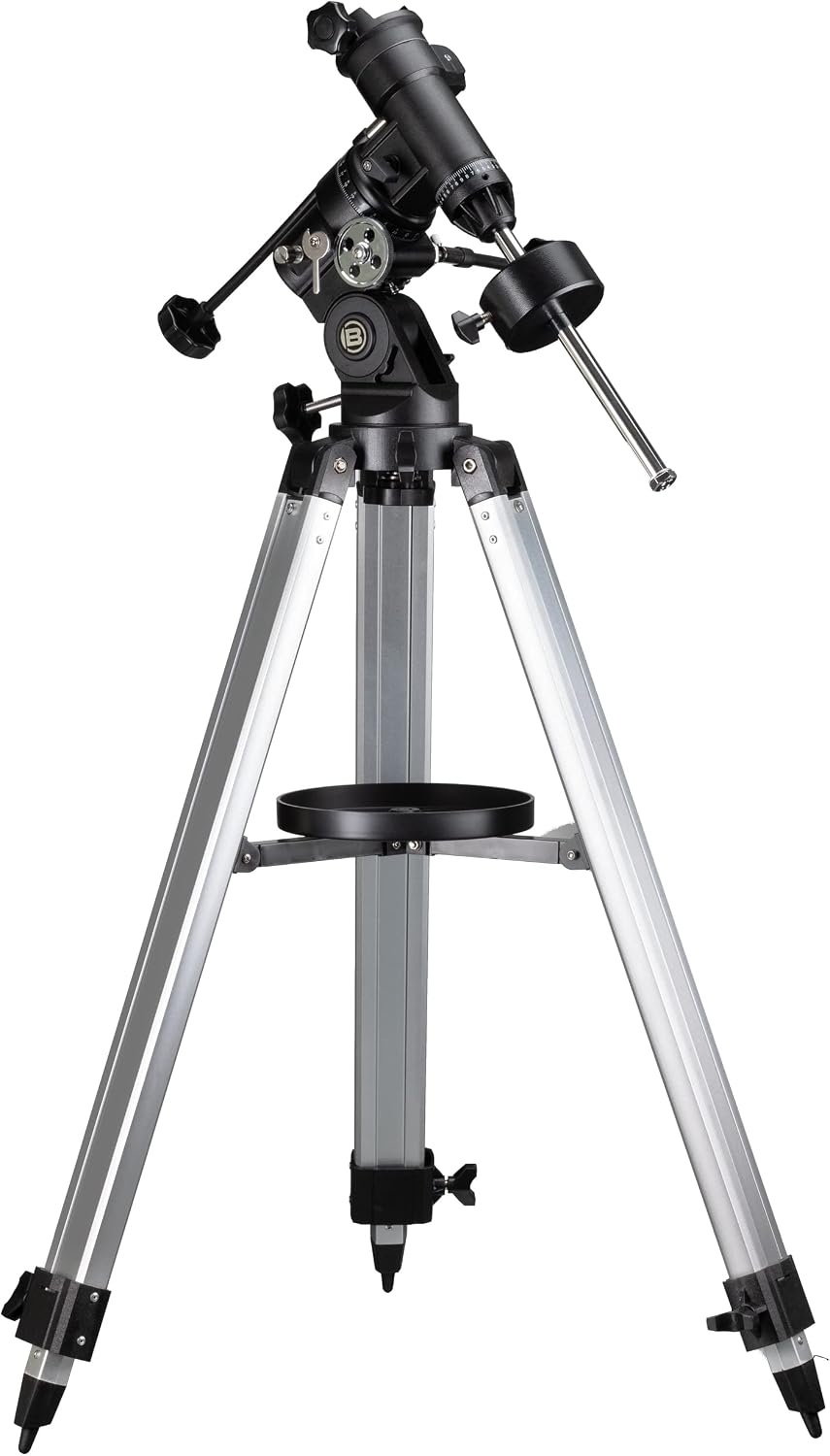 Trépied, Monture télescopique EQ3 avec capacité de Charge jusqu'à 5 kg, BRESSER, réglable, argenté