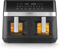 Caso Friteuse sans huile, 14 l, Friteuse à air avec 10 programmes, 5, 5 l, 200 °C, 2 paniers, 5 °C, 14 litres, 50-200 °C, réglable