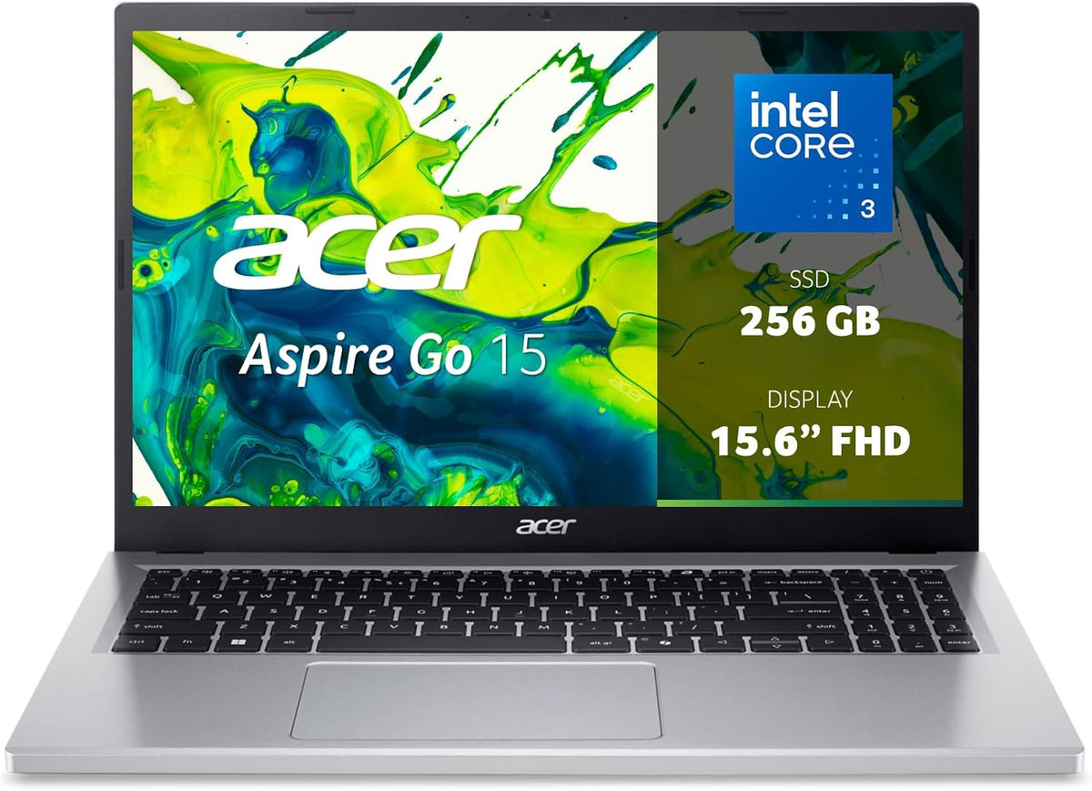 Ordinateur portable, 15, 6 pouces, Acer, N355, 60 Hz, Aspire Go 15, 15.6' FHD 60 Hz, Intel Core 3 N355, FULL HD