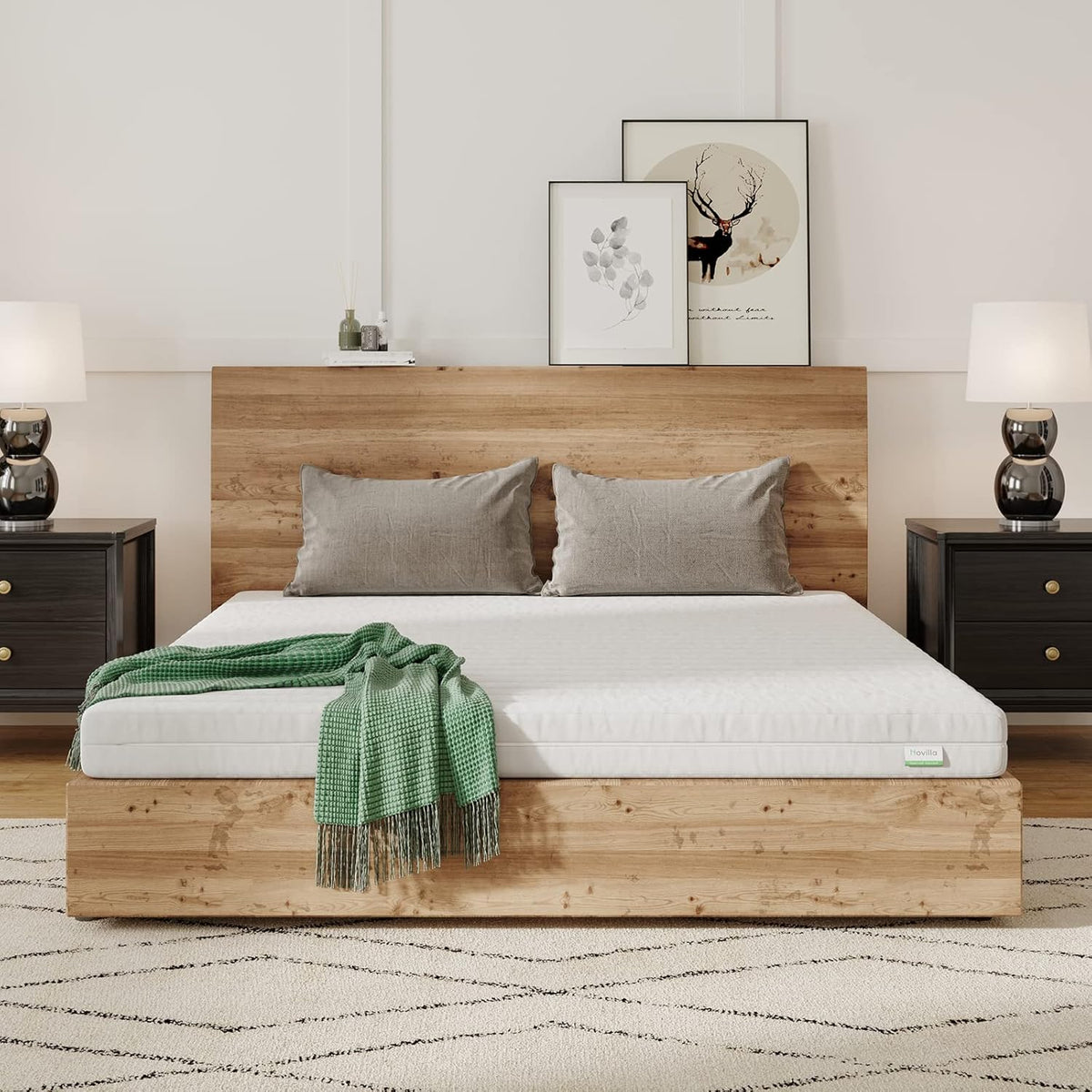 Matelas, 16 cm, Novilla, Hauteur 16 cm, 7 Zones, 60°C, 26°C, Réversible Été/Hiver, Respirable