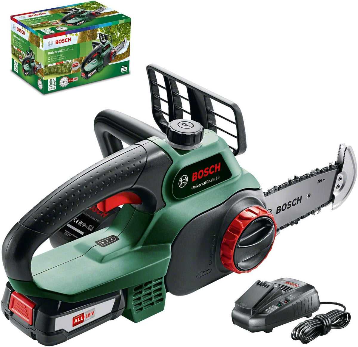 Tronçonneuse, 2, 5 Ah, Bosch, 80 ml, 18V
