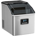 Machine à glaçons GiantexUK, acier inoxydable, 22 kg/24 h avec pelle et panier amovibles, le bureau et le bar, minuterie