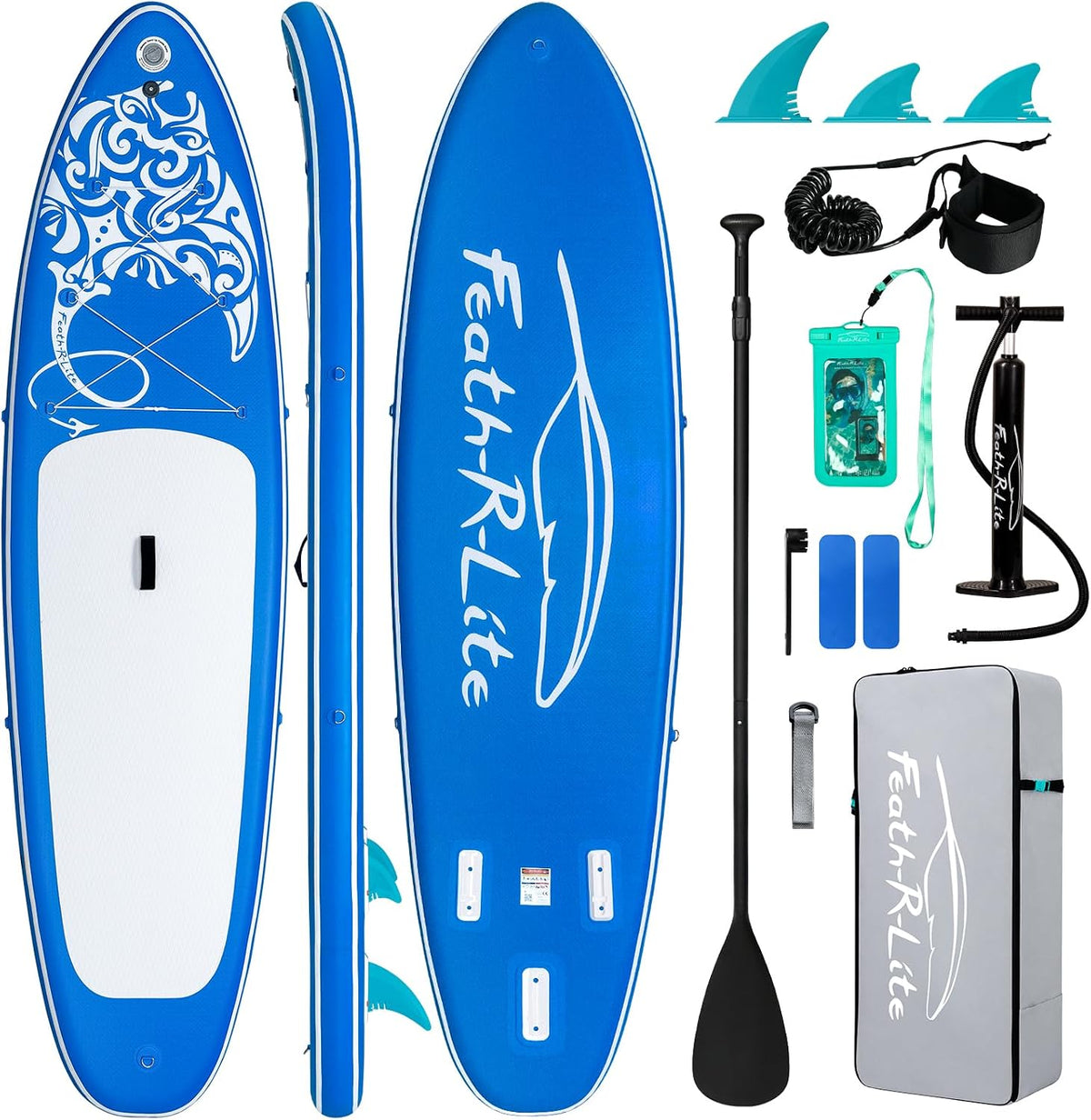 FEATH-R-LITE Planche gonflables, réglable, 33 × 15 cm, 320 × 83 × 15 cm