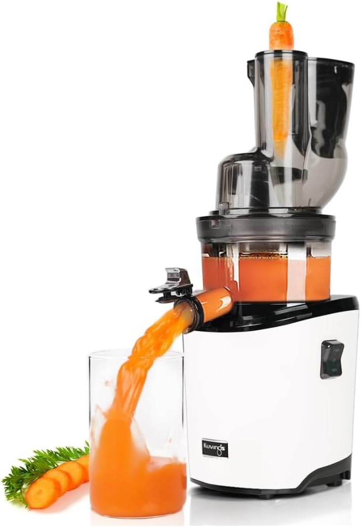 Kuvings Extracteur de jus à vis simple, 20, 5 × 24 × 48 cm, 40 Db, REVO830, 4, 5cm, 8, 8cm, 10kg, Extracteur de jus REVO830