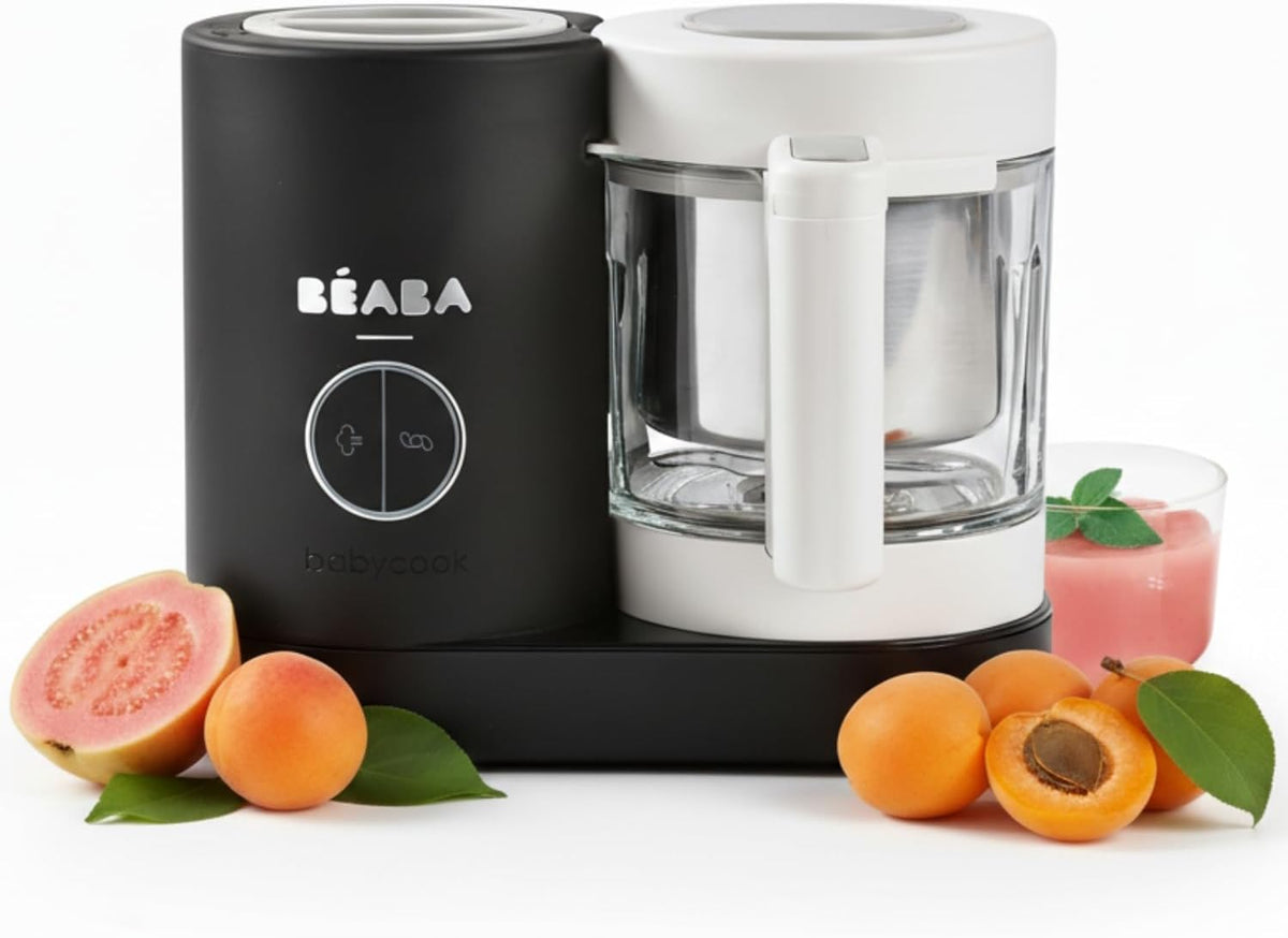 Robot Béaba, acier inoxydable, 150 mL, 1250ml, 1000ml, Noir, verre, Babycook Néo, Made in France