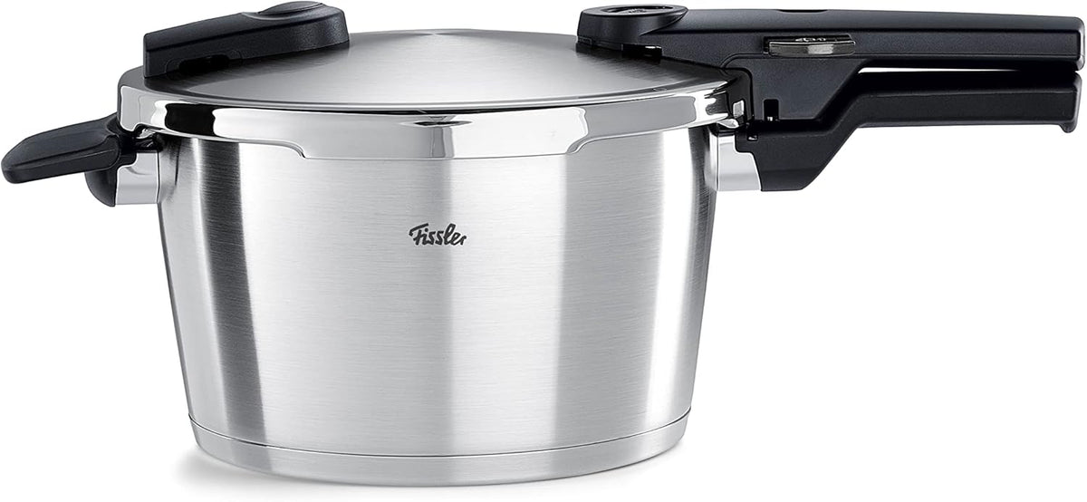 Autocuiseur, acier inoxydable, 4, 5 l, Fissler, 22 cm, 2 Niveaux, 2 Niveaux De Cuisson, Marmite À Pression En Acier Inoxydable, Compatible Induction