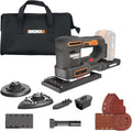 WORX Ponceuse excentrique, Ponceuse multifonction sans fil 20V WX820.9, 40V, 80V
