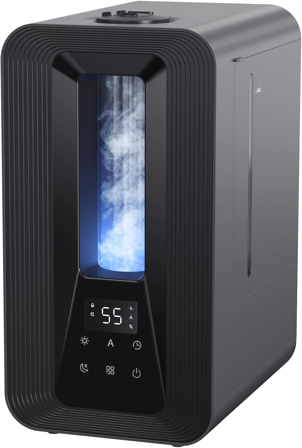 Humidificateur pour chambre simple, 25 dB, éclairage LED, 5L Humidificateur d'air Chambre Brume Froide 50H/25dB Silencieux, AROEVE, 300ml