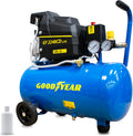 Compresseur d'air, 230 V, Goodyear, 165 L, 2 800 tr/min, 97 dB, 540 × 310 × 560 mm, 2800 tr/min, 2 CV Moteur à induction 230 V, 24L, 50 Hz