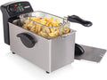 Princess Friteuse, acier inoxydable, 3 L, Technologie zone froide pour une huile plus propre et moins d'odeurs, 2000 W, design élégant, 190 °C