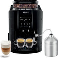 KRUPS Machine à café, 24, 5 × 33 × 36, 5 cm, acier inoxydable, 1, 7 L, 1, 7L, 15 bars, Pôt Inox, réservoir d'eau, Interface LCD