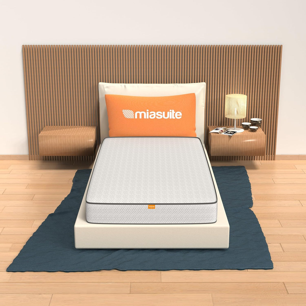 Matelas, 18 cm, MiaSuite, Hauteur 18 cm, 100% Made in Italy, Anallergique, Antibactérien, Anti-acarien, Orthopédique, Dispositif Médical