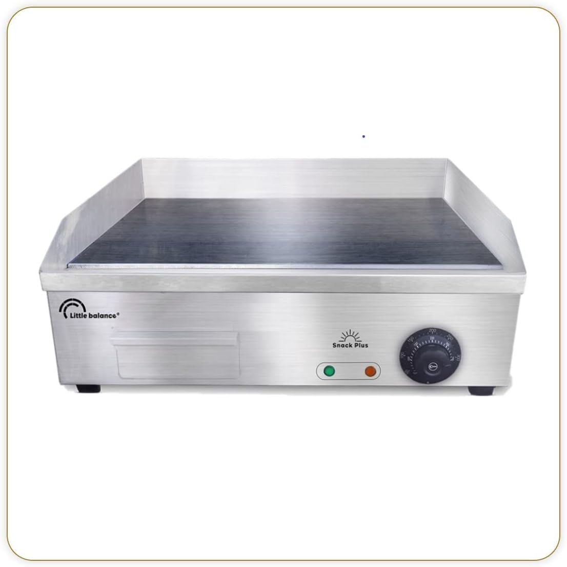 Plaque de cuisson, Acier, 8 mm, LITTLE BALANCE, 2900 W, 55 × 35 cm, 550 × 350 cm, 0.6 l, 300 °C, 8568 Snack Plus, Plancha électrique 6-8 personnes
