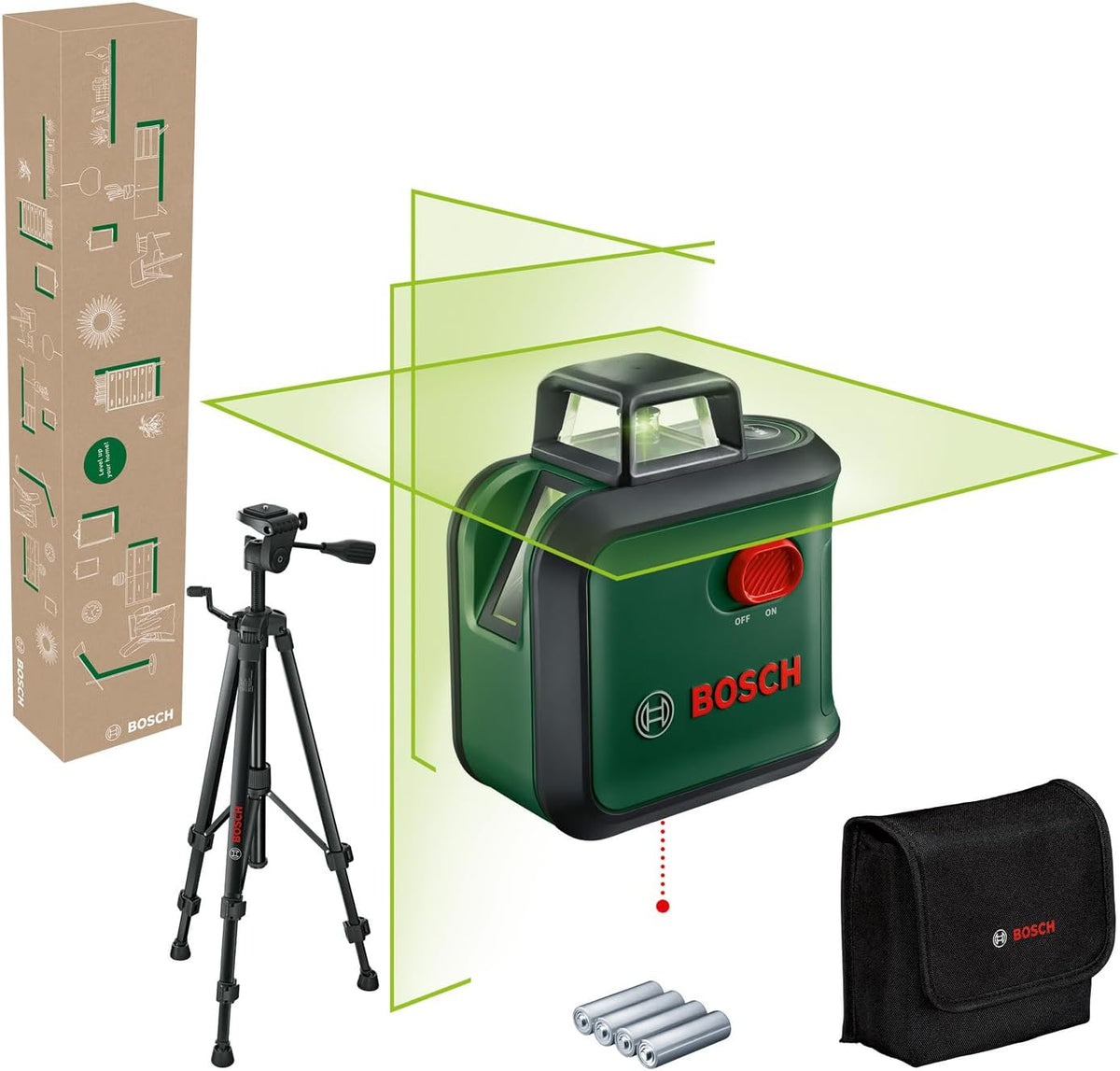 Traceur de ligne laser, 0, 4 mm, Bosch, 1, 0 mm