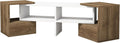 Meuble de rangement, 141, 2 × 29, 7 × 38, 8 cm, Homemania, 115 × 36 × 13 cm, 18 mm, 0, 40 mm, Best Seller Living Blanc/Walnut