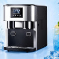 Machine à glaçons ZJLZJLO, 1, 8 L, Maison/camping-car, acier inoxydable, 35 dB, commande tactile, portable, réservoir d'eau