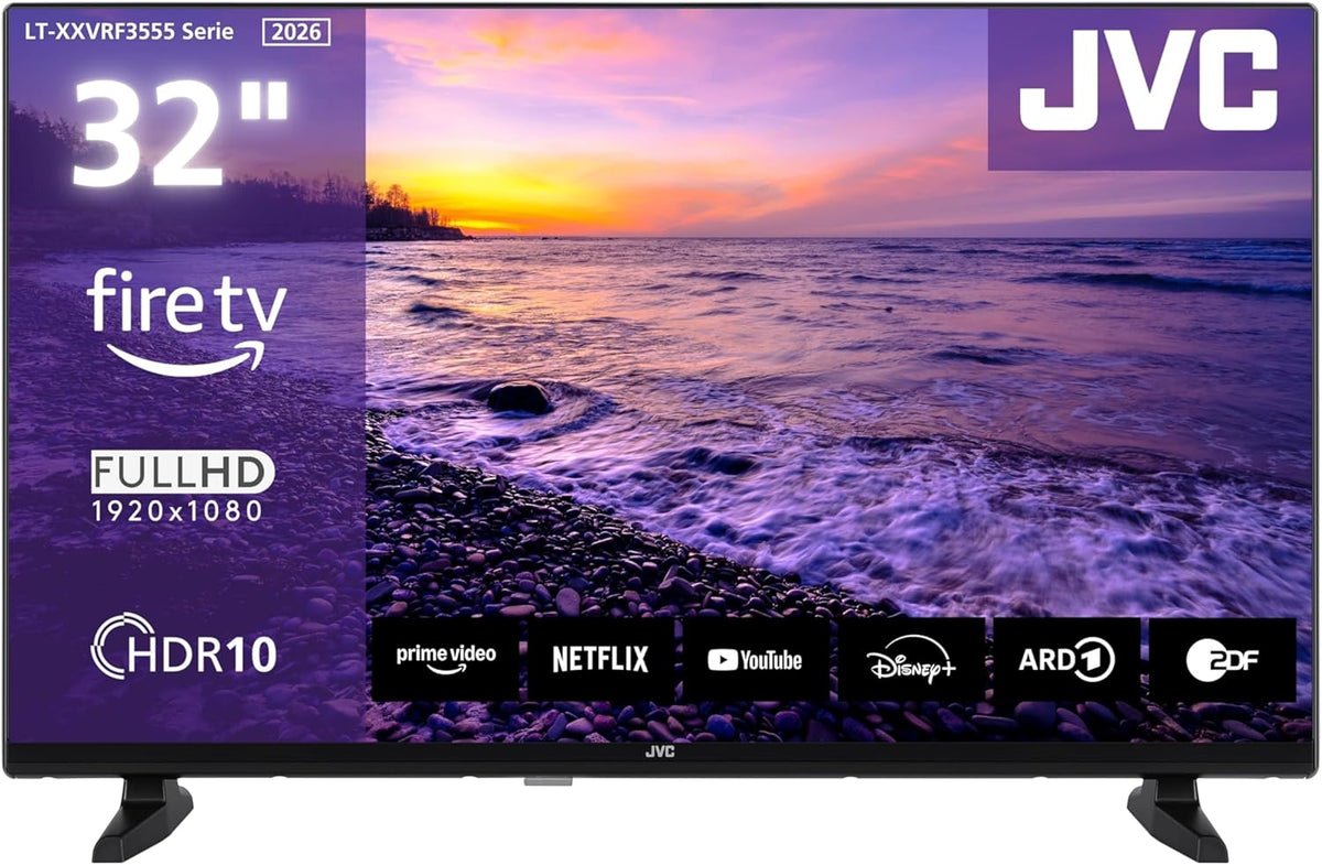 JVC LT-32VRF3555 Téléviseur, 80 cm, LED LT-32VRF3555, HDR10, 2026, éclairage LED, Wi-Fi, Bluetooth, Full HD, Fire TV