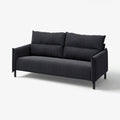 Canapé, 65 cm, Protuning, 10 cm, 95 cm, 16 cm, 76 cm, 96 cm, 50 cm, 45 cm, 178 cm, 198 cm, Saxemara noir-bleu