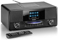 Radio de table Karcher 9000CDi, télécommande, 2, 8 pouces, 3, 5 mm, 3 niveaux, DAB 9000CDi Radio Internet avec lecteur CD DAB+/FM RDS, Wi-Fi, AUX-IN
