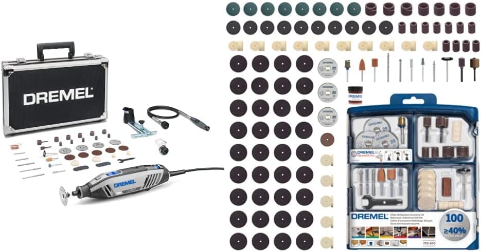 Dremel SC723 Outil rotatifs multifonction, 175 W, Coffret de 100 Accessoires pour Outil Multifonction, 35.000 tr/min, 35000 tr/min