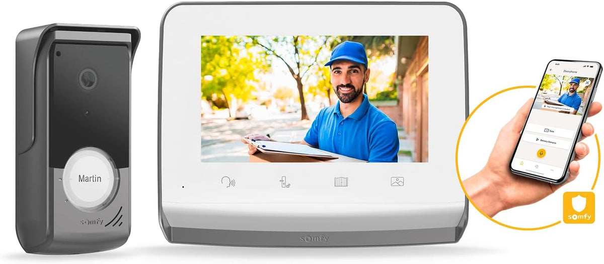 somfy Interphone, V350, Wi-Fi, 1871229, Visiophone V350 Connect