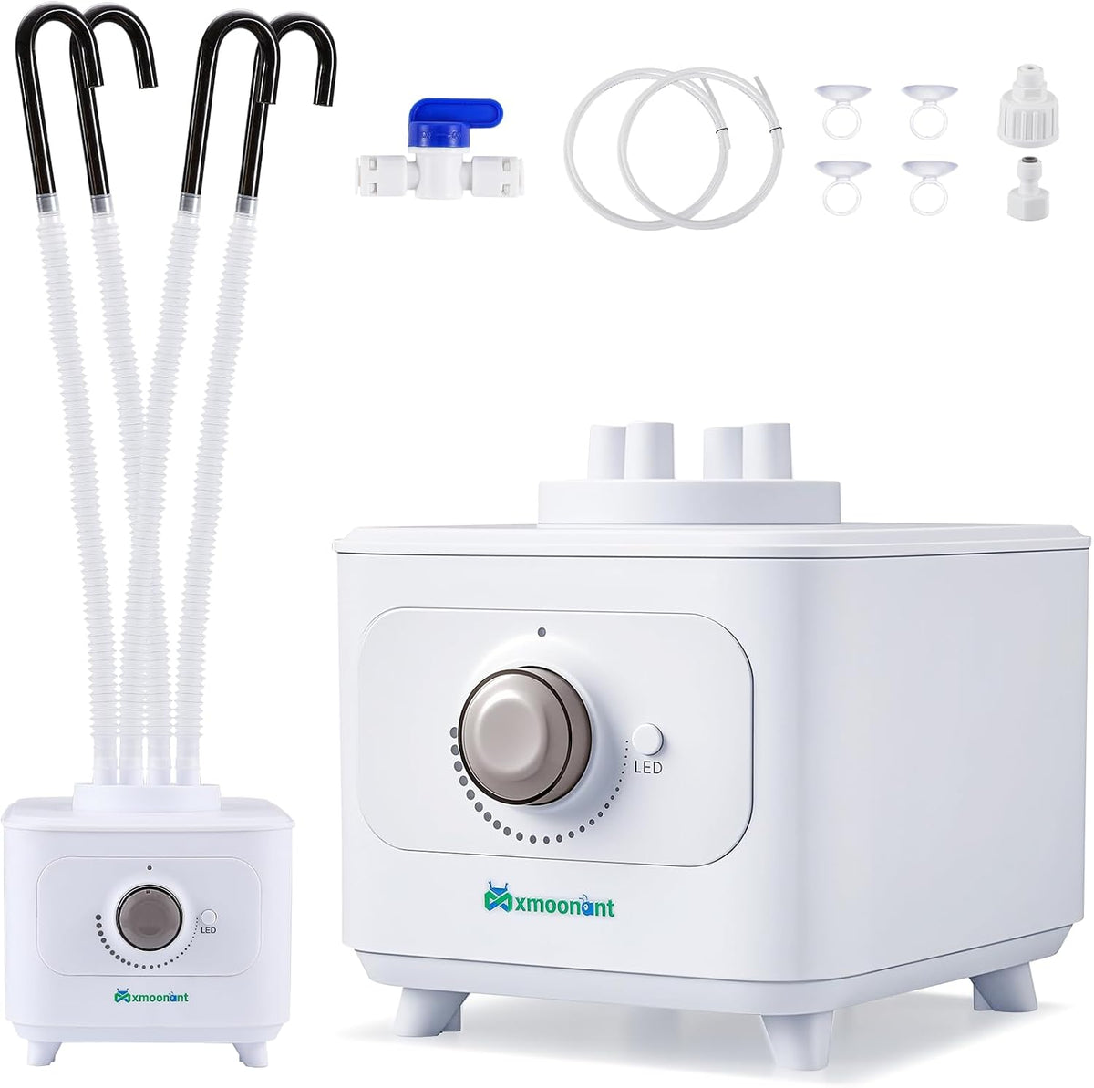 Hygiène et santé, 600 ml, réglable, Mxmoonant, 35 dB, 1, 3 cm, 1, 9 cm, Humidificateur ultrasonique 0-600 ml/h, remplissage automatique