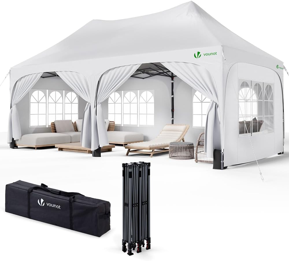 Tonnelle vounot 3x6m, pliable, 3 × 6m, 3 × 6 m, 315 cm