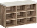 Banc de rangement, 30, 3 × 78, 5 × 48 cm, Organiseur de Chaussures avec 9 Compartiments, pour Entrée, VASAGLE, 30, 3 cm, LHS009K02