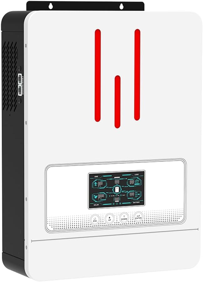 Y&H Convertisseur hybrides, 3200 W, démarrage sans batterie, 230 V, 3000 W, 24 V, 240 V, 110 V, 450 V, 60 V, 6000 W, 3 modes, DC24