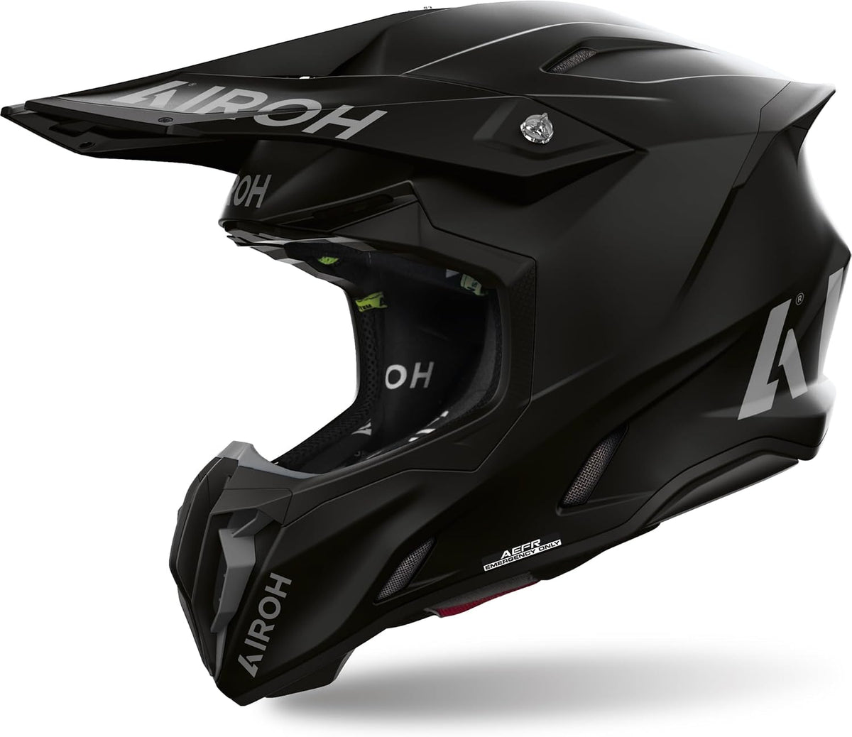 Casque motocross, Bluetooth, TWIST 3 COLOR Noir MATT M, Airoh