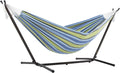 Vivere Hamac, DOUBLE COTTON HAMMOCK avec support, 250 CM, 250 × 109 × 104 cm, 211 × 150 cm, 312 cm, - OASIS