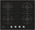CANDY Plaque de cuisson, 59, 5 × 51 × 95 cm, verre, 60 × 51 × 95 cm, 2, 70 kW, 1, 75 kW, 1 kW, 4 feux, noir, encastrable, à encastrer