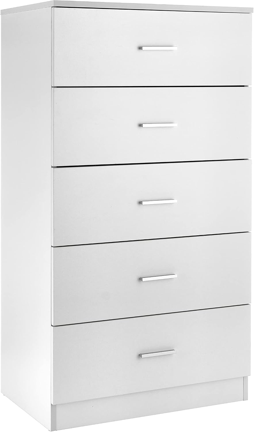Commode, 60 × 40 × 110 cm, Meuble de Rangement Chambre à Coucher ou Salon, 40 cm, 20 cm, 5 Tiroirs, Baroni Home